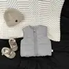 Chaleco acolchado de moda para niños, invierno, bebé, elegante, bloques de color, ropa exterior linda, chaleco, bebé guapo, chaleco versátil