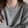 Colar de Pérolas Manta Rose Shijia Feminino Novo Quente Alto Padrão Nicho Luxo Leve Colar para Clavícula Colar