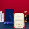 Cubiertas de Certificado Personalizadas al por Mayor con Estampado Dorado para Certificados de Honor y Premios