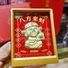 Ouro Puro 999 Joias de Ouro para Atrair Riqueza e Prosperidade, Fique Rico Instantaneamente, Novo Estilo Chinês Display de Mesa Presentes Atacado