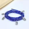 Cadena Corporal Transfronteriza Europea y Americana con Cuentas de Vidrio, Cadena de Cintura de Joyería Hecha a Mano Elástica con Accesorios de Colgante de Pez Mano Mágica a la Moda