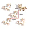 Colgante de aleación de poni unicornio con goteo de aceite de venta caliente transfronterizo Colgante para collar hecho a mano DIY Llavero Accesorios de joyería
