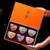 Taza de Té de Esmalte Taza Maestra Wanhua Taza de Té para Mujer Juego de Taza Personal Tazas de Té Juego de Té Kung Fu Cerámica Regalo