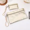 Nuevo bolso de mano de PU con purpurina de alta gama transfronterizo, bolsa de maquillaje, monedero, bolsa simple para guardar lápiz labial y tarjetas, bolsa para teléfono