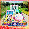 Castillo Inflable Nuevo Grande Templo Cuadrado Puesto de Feria Trampolín Inflable Infantil Atrio Interior Castillo Travieso Infantil