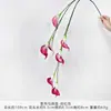 Buquê falso de simulação vermelho rosa flores de casamento alta qualidade flores artificiais ornamentos prontos flores decorativas para sala de estar atacado