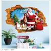 Pegatinas de pared 3D cálidas personalizadas de Santa Claus rompiendo la pared, estéreo, para dormitorio, sala de estar, fondo, embellecimiento, nuevo, venta al por mayor