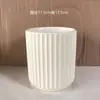 Maceta de Cerámica Estilo Europeo Retro de Pie Alto Personalidad Creativa Redonda Grande Blanco Beige Hogar Sala de Estar Balcón Uso Universal