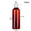 Botella de plástico transparente PET con tapa abatible, botella para líquidos, botella para loción, tapa tipo mariposa, sub-botella para champú