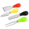 Cuchillo de cocina ligero para queso, cuchillo para queso, cuchillo para mantequilla para pastel y tenedor, cuchillo de pizza de acero inoxidable para el hogar, caja de regalo al por mayor