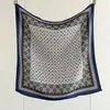 Nuevo Pañuelo Cuadrado de Terciopelo Impreso por Ambos Lados para Mujer, Estilo Coreano Retro Patrón de Espiga 90 Pañuelo de Seda con Elegante Chal Lote