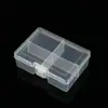 Caixa Transparente de Plástico PP com 4 Compartimentos Fixos Caixa para Equipamentos de Pesca Pellets de Cera Peças de Ferragem Caixa Organizadora para Acessórios de Joias