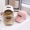 Gorra de béisbol de primavera y otoño para mujer, nueva gorra rígida de moda para hombre, gorra con visera versátil, informal, estilo coreano, gorra bordada, resistente al sol, para verano