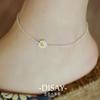 Tobillera de Plata de Ley 925, Moderna y Versátil, Margarita Pequeña, Fresca y Sencilla, Regalo para una Chica del Bosque, Tobillera de Joyería de Plata, Sensación de Alta Gama para Niñas