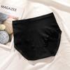 Calcinha de algodão puro sem costura com forro de grafeno, cintura alta, levanta bumbum, comprime a barriga, feminina, com borda de renda, modeladora de quadril e cintura