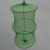 Red de protección para peces pequeños 2 anillos 3 anillos plegable simple red de protección para peces sacadera de peces cesta de peces bolsa de red de pesca aparejos de pesca al por mayor