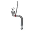 Desagüe lateral de lavabo con rebosadero, sifón antiolores y retenedor de agua, tubo de desagüe horizontal para lavabo, desagüe de lavabo