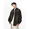 Chaqueta de Mezclilla de Alto Peso Nueva para Hombre Otoño 2026, Estilo Callejero Ligero Versión Coreana, Abrigo de Moda Holgado Talla Grande