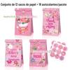 LB283 comércio exterior Feliz Dia das Mães MELHOR MÃE cravo flores festa Doces Kraft papel saco de boca plana