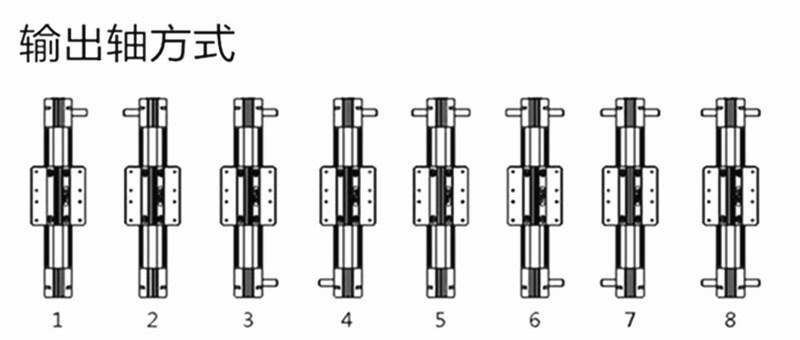 输出轴方式