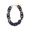 [2 Colores Disponibles] Estilo Exagerado Transfronterizo Multicolor Acrílico Empalmado Metal Decorativo Collar Largo Especial de Guangdong