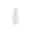 Conector de rosca externa redutor PFA do fabricante, flangeado para conector de rosca externa NPT, rosca externa de Teflon para aplicações químicas e de semicondutores