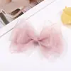 Pinza para el Cabello con Lazo Dulce y Brillante para Media Coleta, Accesorio para el Cabello de Niña de Malla Multicapa, Pinza de Pico de Pato Antideslizante