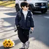 Ropa de Invierno para Niños Parka con Forro de Felpa Bolsillos Grandes Estilo Coreano Abrigo de Algodón Grueso para Niños Pequeños y Medianos Ropa de Algodón de Invierno