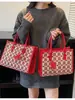 Bolsa de Boda Nueva Transfronteriza 2026 con Diseño de Gran Capacidad, Bolso de Mano Rojo, Bolso de Novia para Mujer, Bolso Tote de un Solo Hombro