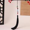 Colgante de Loto con Borlas, Estilo Chino Tradicional Hanfu Qipao Accesorio de Broche, Adorno Colgante para Bolsos, Coches o Cintura