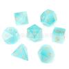 Transfronteiriço Amazon Dnd Dungeons and Dragons Jogo de Tabuleiro Poliedro Z06 Céu Azul Brilhante Pedra Olho de Gato Conjunto de Sete Dados