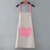 Avental Publicitário Personalizado com Gola Alta Estampada para Adulto, Avental de Trabalho Lavável com Pano, Avental de Cozinha Impermeável Estampado