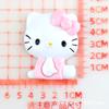 Gato KT estrella grande Muñeco de dibujos animados resina accesorios caja de almacenamiento parche pegatina para refrigerador parche Hello Kitty