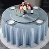 Mantel de Hotel Impermeable, Resistente al Aceite, Resistente al Calor, Mantel sin Lavado, Mantel Individual para Mesa de Comedor, Mesa Redonda Grande de Restaurante, Mantel Especial para Mesa de Banquete de Hotel