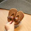 Zapatos Tejidos Mary Jane para Niñas Estilo Nuevo 2026, Zapatos de Princesa Transpirables de Malla para Niños en Verano, Zapatos de Cuero para Niños con Suela Suave Antideslizante