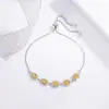 Pulseira de Zircônia Oval Cravejada com Diamantes Vendida Quente para Mulheres Acessível por Puxar Joia de Mão de Moda Luxuosa Suprimento ao Vivo para E-commerce