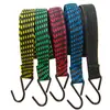 Cuerda de equipaje de látex de 25 de ancho y 2 metros, cuerda para equipaje de motocicleta y bicicleta, cuerda elástica, cinco cuerdas de sujeción de equipaje