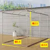 Tubería de acero galvanizado en forma de arco para exteriores, a prueba de viento y óxido, de pie, enrejado, soporte para flores, enrejado para uvas, tendedero, sombrilla y refugio para la lluvia