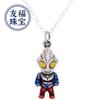 Prata Pura 999 azul ardente de epóxi DiGa Pingente de colar Ultraman pingente de desenho animado de prata pura presente de feriado