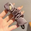 Pinza de Plátano de Satén Coreano Plegado, Pinza Vertical para Mujer, Pasador para la Parte Posterior de la Cabeza, Herramienta para Cola de Caballo Alta, Pinza Fija para el Cabello, Accesorio Versátil para el Cabello
