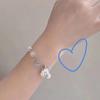 [Nube Azul Leche] Pulsera de Cuentas Hecha a Mano para Mujer 2022 Nueva Pulsera de Diseño Nicho Trendy Dulce y Linda