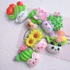 Accesorios de Resina para Manualidades de Dibujos Animados Joyería Animales Flores en Maceta Pasadores Hechos a Mano Funda para Teléfono Celular Zapatos con Agujero Diadema de Flores