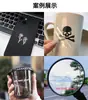 Etiqueta de Transferencia UV Etiqueta de Cristal Personalizada Etiqueta Sensible a la Presión Transferencia en Frío Etiqueta para Separación de Té Película Desprendible con Palabras Transparente