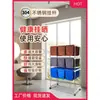 Estante para toallas salón de peluquería barra de acero inoxidable 304 estante de almacenamiento de piso salón de belleza tendedero de toallas tendedero de ropa