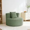 Sofá Redondo Comprimido de un Solo Asiento para Comercio Exterior, para Alquiler de Balcón, Silla de Esponja Anacardo, Silla Sofá de Ocio Tatami Perezoso