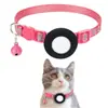 Venta Caliente Transfronteriza de Patente Collar para Gato Airtag con Cascabel Collar Reflectante con Huella de Pata Colgante de Dirección