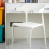 Cadeira de Jantar para Sala de Estar Casa Chifre Simples Moderna Adulto Escandinava Banqueta Espessada Mesa de Jantar Cadeira de Plástico com Encosto