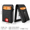 Amazon Portatarjetas Automático Pop-up Cartera de Gran Capacidad con Múltiples Ranuras para Tarjetas Billetera Antirrobo para Hombre Portatarjetas Portadocumentos