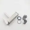 Grifo de Acero Inoxidable para Lavabo de Baño, Lavabo, Lavamanos de Encimera, Grifo de Acero Inoxidable 304 Frío y Caliente
