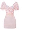 Lencería de Encaje Floral Sexy Duomila Nuevo Vestido Sexy Femenino Traje Ajustado Cubre Cadera Deseo Puro Transparente Dormir